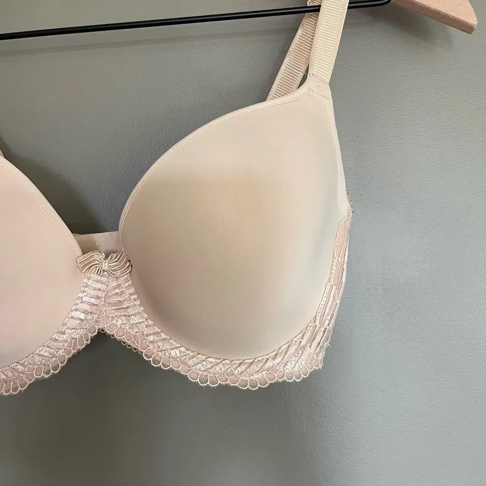 WACOAL La Femme Underwire T-Shirt Bra‎ Sand Size 30DDD Nude Tan Comfortable Lace
